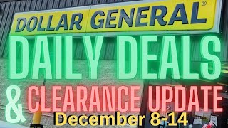 Dollar General Daily Deals and New Clearance Prices For December 814 [upl. by Rezzani]