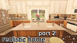 Decorating My Realistic Bloxburg House 2 Story Build Interior [upl. by Roxine]