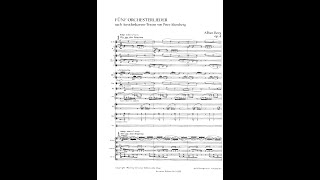 Alban Berg  Altenberg Lieder Audio  Full Score [upl. by Nido394]