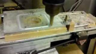 Milling aluminium on a drill press Fast [upl. by Ario]