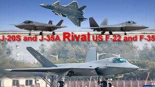 China unveils J20S and J35A stealth fighters to rival US F22 and F35 [upl. by Eema]