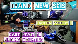 BRAND NEW SKIS  CAST PIVOT 15 BINDING MOUNTING WITHOUT JIG  Faction Prodigy 2 [upl. by Ronen]