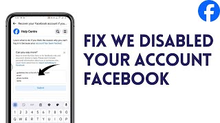 We Disabled Your Account Facebook 180 Days FIX 2024 [upl. by Eitnom]