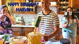 Marvins BIRTHDAY CAKE  nagustuhan nya kaya ito  Marvins GEBURTSTAGSTORTE  hat es ihm gefallen [upl. by Nnyledam656]