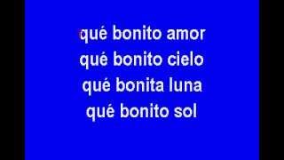 QUE BONITO AMOR  JOSE ALFREDO JIMENEZ KARAOKE [upl. by Akinit859]