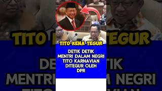 Detikdetik mentri dalam negri Tito Karnavian ditegur oleh DPR karena asik ngobrol saat rapat [upl. by Carlson429]