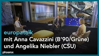 europatalk mit Anna Cavazzini Grüne und Angelika Niebler CSU am 130922 [upl. by Fonda345]