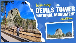 Devils Tower National Monument  Wyoming  MinuteTour [upl. by Yemorej]