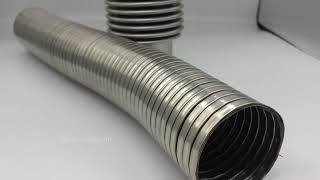 Stainless steel flexible interlock and bellow pipe [upl. by Yrahca779]