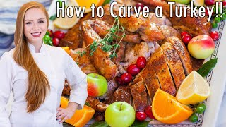 How To Carve a Turkey Like a Pro EASY StepbyStep Instructions [upl. by Olyhs]