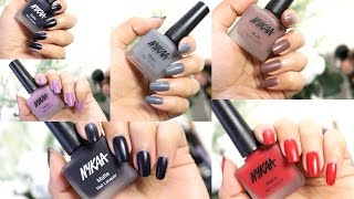 Nykaa FallWinter Matte Nail Collection  corallista [upl. by Inaleon324]