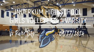 INDERKUM GIRLS VAR VOLLEYBALL Vs River City 09272024 [upl. by Helge919]