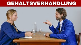 Gehaltsverhandlung im Vorstellungsgespräch  Beispiel Dialog [upl. by Mazonson]