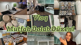 Mutfak Dolap ici Düzenim  Mutfagımda Yenilikler  Temizlik Vlog  Günlük Rutin  Mutfak Temizligi [upl. by Anaibaf]