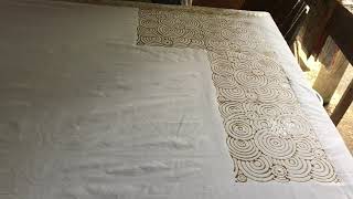 Batik Block Printed Process  Batik Cop  Batik Asli Malaysia [upl. by Cralg]