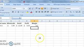 How to Calculate Profit Margin With a Simple Formula in Excel [upl. by Mccurdy]