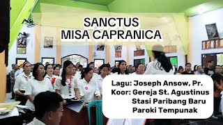 Lagu Ordinarium Sanctus Misa Capranica Koor Gereja St Agustinus [upl. by Ribak]