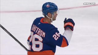 Oliver Wahlstrom scores a goal against the New Jersey Devils [upl. by Stepha]