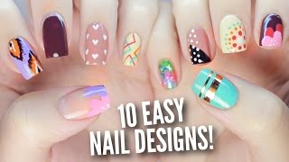 10 Easy Nail Art Designs for Beginners The Ultimate Guide 2 [upl. by Senoj]