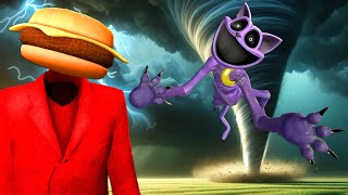 We Tested a GIANT Tornado vs CATNAP in Gmod Garrys Mod Poppy Playtime [upl. by Bogosian]