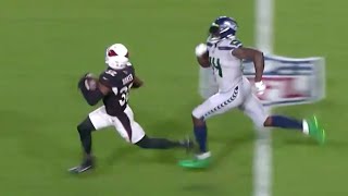 DK Metcalf Chases Down Budda Baker After INT  NFL Week 7 [upl. by Lehcin]