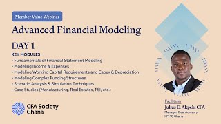 Day 1  Advanced Financial Modeling Training  CFA Society Ghana [upl. by Inuat]