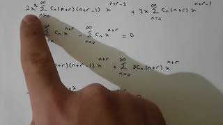 Differential equations frobenius series solution example Arabic [upl. by Anaili]