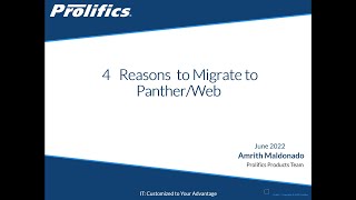 Why migrate to PantherWeb [upl. by Irahcaz77]