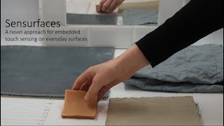 Sensurfaces A Novel Approach for Embedded Touch Sensing on Everyday Surfaces [upl. by Nelyak573]