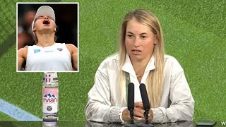 Wimbledon star demands to leave press conference immediately and gives snappy responses [upl. by Christian742]