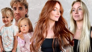 I dyed my hair RED My husband and kids reactions [upl. by Artenal]