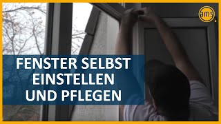 Fenster und Balkontüren richtig einstellen und pflegen So sparst du Heizkosten und Reparaturen [upl. by Knox]