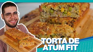 TORTA SALGADA DE ATUM SAUDÁVEL  MASSA SEM FARINHA DE TRIGO [upl. by Ajam]