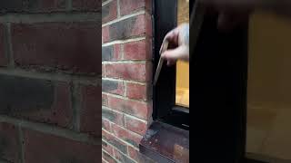 Silicone Sealant Application On External Window construction sealant siliconesealant howto [upl. by Paley]