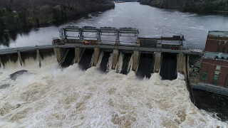 Inondation au Barrage La Gabelle en Mauricie [upl. by Schreiber]