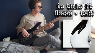 the strokes  is this it bass cover  tab [upl. by Notnirt110]