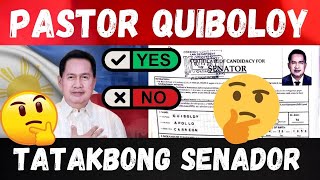 Senado o Inidoro Pastor Quiboloy Tatakbong Senador sa 2025 Pusuan Mo Kabayan [upl. by Lorou41]