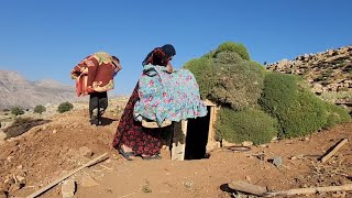 Documentary about the life of a nomadic woman with 3 children amp building a wooden hut in the desert [upl. by Bor]