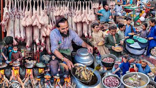 Breakfast in Afghanistan  Traditional Early morning street food  Liver fry recipe  Kabuli Pulao [upl. by Allac95]