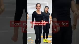 Fast exercises routine for flatter stomach flatbelly bellyfatexercise burnbellyfat [upl. by Reis912]