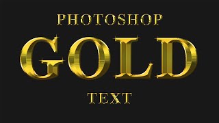 Text Style Photoshop Tutorial  How to Make Gold Text Style  Photoshop Guru [upl. by Sammy]