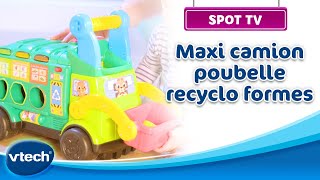 Maxi camion poubelle recycloformes  Camion interactif 2 en 1 pour découvrir le recyclage  VTech [upl. by Anorahs]