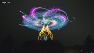 Watch Seattle’s virtual New Year’s at the Needle show welcomes 2021 [upl. by Nospmas]