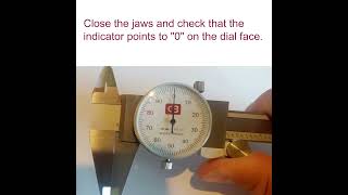 How to read a dial caliper machine dialcaliper machinetools machinisttools howtoreaddialcaliper [upl. by Stoneham]