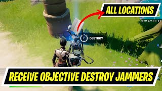 Receive your next Objective at the Launchpad Fortnite  Destroy signal Jammers in a Single Match [upl. by Bergeron]