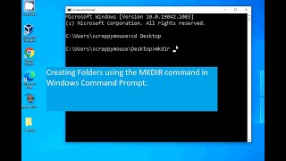 Windows Command Prompt 2MKDIR [upl. by Verdi]