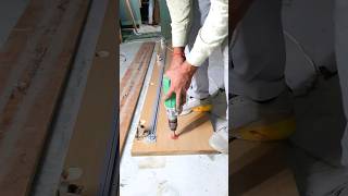 Door staphner fitting process  band shutter Ko Sidha kaise karen woodworking shortvideo [upl. by Tzong]