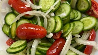 Healthy and delicious cucumber vegetable salad recipe [upl. by Asenad]