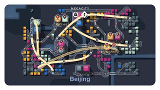 Building A Mega City In Beijing Mini Motorways 030 [upl. by Lory]