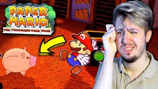 Ktoś zamienił MIESZKAŃCÓW w ŚWINIE w PAPER MARIO THE THOUSANDYEAR DOOR 14 [upl. by Ahsinnek868]